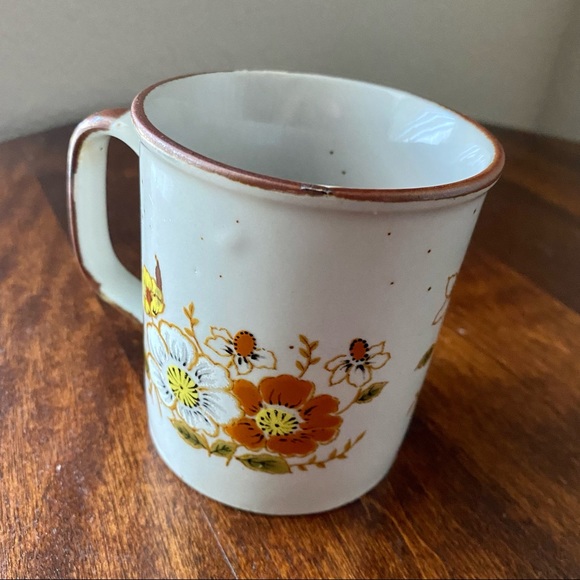 Vintage Lunch Mates Cultura Collection Autumn 1970s Floral Mug - Picture 2 of 5